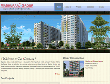 Tablet Screenshot of madhuraajgroup.com